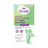 5 Adet Vi-Vet Sir Ağda Bandı Azulen 20'Li ( Koltuk Altı Ve Bikini)