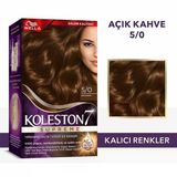 5 Adet Wella Koleston Supreme Saç Boyası 5/0 Açık Kahve