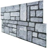 5 Adet X Karma Taş Desenli 3D Strafor Köpük Duvar Kaplama Paneli (446785881)