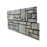 5 Adet X Karma Taş Desenli 3D Strafor Köpük Duvar Kaplama Paneli (446785887)