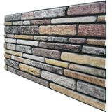 5 Adet X Kesme Taş Desenli 3D Strafor Köpük Duvar Kaplama Paneli (446785892)