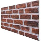 5 Adet X Tuğla Desenli 3D Strafor Köpük Duvar Kaplama Paneli (446785541)