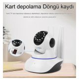 5 Antenli Bebek Izleme Kamerasi Gece Goruslu Ip Guvenlik Kamerasi 360 Derece Hareket Sensorlu