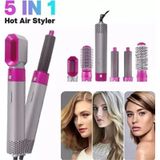 5 Başlıklı Hot Air Styler Saç Şekillendirme Seti gri