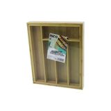 5 Bölmeli Ahşap Bambu Kaşıklık 30X34cm (5047)