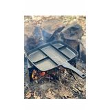 5 Bölmeli Granit Döküm Tava 38x32cm Tek Seferde 5 Çeşit Pişirme Kolaylığı