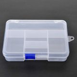 5 Bölmeli Şeffaf Plastik Organizer Kutu 14x9.5x3cm Elektronik Komponent Vida Direnç Saklama Kutusu