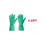 5 Çift Kimyasal Nitril Eldiven Stl-1815 Ajklmnopt En 388: 4101X 10-10,5 Beden