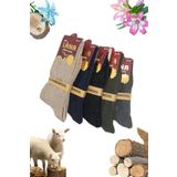 5 Cift Kislik Yun Corap Lambswool (Ozel Kuzu Yunlu) Kadinlar Icin Termal Ozellikli