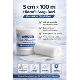 5 cm x 100 M Hidrofil Sargı Bezi Pamuklu Gazlı Bez Yüksek Emici Medikal Sargı Bezi