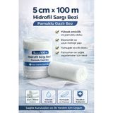 5 Cm X 100 M Hidrofil Sargı Bezi Pamuklu Gazlı Bez Yüksek Emici Sargı Bezi
