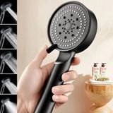 5 Fonksiyonlu Yüksek Basınçlı Ayarlanabilir Siyah Duş Başlığı (Timya/Go1395) 202708