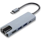 5 in 1 Usb Hub SD USB Type-C Hub Ethernet HDMI Girişli