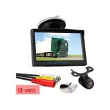 5 İnç Monitör Ve 1 Adet Kelebek Kamera Seti 12 Volt Kayıt Yapmaz