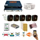 5 KAMERALI 1080P İNSAN YÜZ VE HAREKET ALGILAYAN METAL KASA 36 IR LED GÜVENLİK KAMERASI SETİ 5236