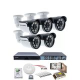 5 Kameralı Güvenlik Kamerası Seti - 5Mp Sony Seculensli 1080P Ahd, 8 Warm Led, Colorvu Gece Renkli Görüş