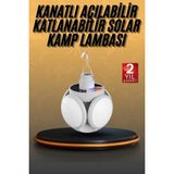 5 Kanatlı Bahçe Aydınlatma LED Askılı Solar Güneş Enerji USB Sarjlı - Renkli