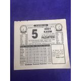 5 Kasım 2001 Takvim Yaprağı - Nostalji Koleksiyonluk Takvim Yaprağı B