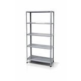 5 Katlı Çelik Raf 43x93 cm Galvaniz Çelik | Depo Kiler Ofis Arşiv Raf Sistemi