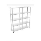5 Katlı Depo, Arşiv, Market, Mutfak, Ofis, Alan Rafı 43X150x200 5 Katlı Duble Galvaniz Çelik Raf