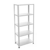 5 Katlı Galvaniz Çelik Raf - Depo, Arşiv, Kiler, Dosya, Market Rafı 43X60 Cm 100 Cm 1.00 Mm