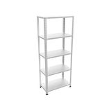 5 Katlı Galvaniz Çelik Raf - Depo, Arşiv, Kiler, Dosya, Market Rafı, Civatalı Raf Sistemi 43X60 - Çok Renkli