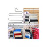 5 Katlı Metal Askılık Pantolon Askı Bluz Elbise Eşarp Başörtü Askısı Metal Çok Renkli