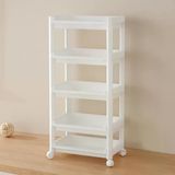 5 Katlı Tekerlekli Sepet Organizer Raf Ünitesi (355X220x850 Mm)