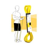 5 kg Direnç Bandı Kas Geliştirme Lastiği Fitness Pilates Cross Training Bant Sarı - Hafif Sert