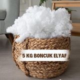 5 KG%100 BONCUK ELYAF YASTIK YORGAN OYUNCAK MALZEMESİ