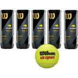 5 Kutu Wilson Us Open Tenis Topu 3 Adet Sarı Renk Vakum Ambalajda Resmi Maç Topu