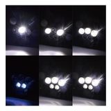 5 Led 6 Modlu Kafa Feneri 3 Beyaz 2 Mavi Yağmur Geçirmez Alüminyum Alaşım 50w