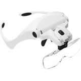 5 Lens 1.0X-3.5X 2Led Isikli Ile Ayarlanabilir Gozluk Buyutec 9892B2