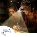 5 Lensli 2 LED Işıklı Ayarlanabilir Pilli Gözlük Tipi Büyüteç (4741)