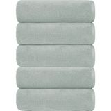 5 Li El Yüz Otel Havlusu 50X85 cm Renkli 16/1 Avs 200 gr - Gri - 50 x 85 cm