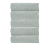 5 li El Yüz Otel Havlusu 50x85 Cm Renkli 16/1 Avs 200 Gr Gri