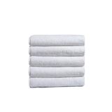 5 Li El Yüz Otel Havlusu 50X90 Cm Beyaz 20/2 Ring 250 Gr
