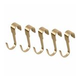 5 Li Kanca Gold Renk Ikea 7 Cm Çelik Kanca 5 Li Mutfak Raf Kancası-dekorasyonu