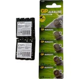 5 Li Kartela Lr 44 Düğme Pil+8 Tane Kumanda Pili Ince Aaa
