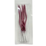 5 Li Kivrimli Pembe Mum 15Cm Pasta Mumu Spiral Kıvrık Mum, 656542000017