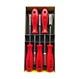 5 Li Lokma Tornavida Seti Sertleştirilmiş Özel Uçlu Lokma Takımı Red Series 1410