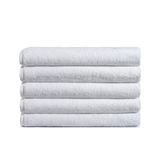 5 Li Otel Banyo Havlusu %100 Pamuklu 90x150 Cm Beyaz 20/2 Ring 650 Gr Beyaz