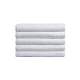 5 Li Otel Banyo Havlusu %100 Pamuklu 90X150 Cm Beyaz 20/2 Ring 650 Gr