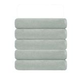 5 li Otel Banyo Havlusu Pamuklu 90X150 Cm Renkli 16/1 Avs 580 Gr Gri