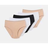 5 Li Paket Dagi Bayan Yüksek Bel Slip Külot 5104Kc
