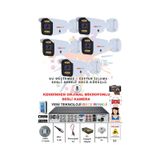 5 Li Sesli Güvenlik Kamerası 5 Mp Gece Renkli Yüz ve Araç Tanımalı Full Hd Kamera Sistemi