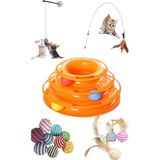 5 Li Set 90 cm Olta Tüylü Top Vantuzlu Olta İp Sarma Top ile Balık Tutma Seti