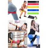 5 Li Set Aerobik Bandı Fitness Egzersiz Direnç Lastiği Crossfit Kas Germe ve Jimnastik Seti