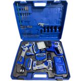 5 Li Set Şarjlı Matkap + Hilti + Somun Sökme + Spral + LED Lamba