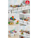 5 Litre Beyaz Plastik Çok Amaçlı Delikli Organizer Sepet – Mutfak Banyo Dolap İçi Düzenleyici 33x17x13 AKY-AK496